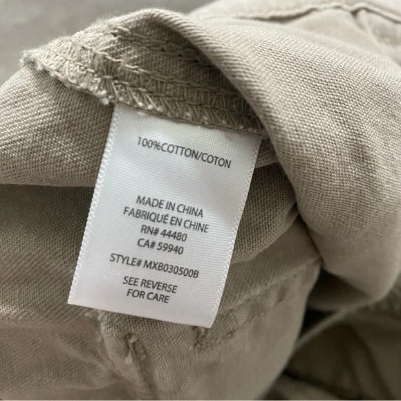 LOVE, FIRE wide leg women’s cargo pants kakis size 15 stretch waist - Picture 2 of 8